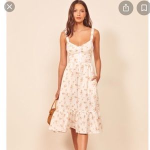 Dolci Linen Dress in Mildred print